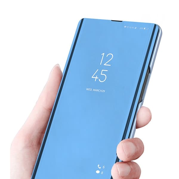 SKALO Samsung S25+ Clear View Flip Cover - Guld