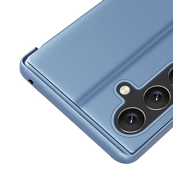 SKALO Samsung S25+ Clear View Flip Cover - Guld