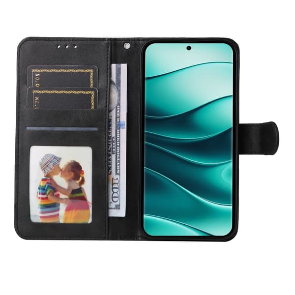 SKALO Xiaomi Redmi Note 14 Pro 5G PU-läder Plånboksfodral