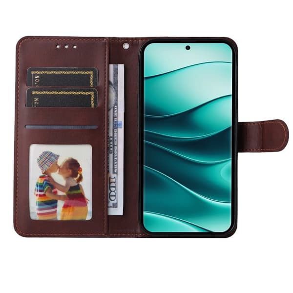 SKALO Xiaomi Redmi Note 14 Pro 5G PU-läder Plånboksfodral