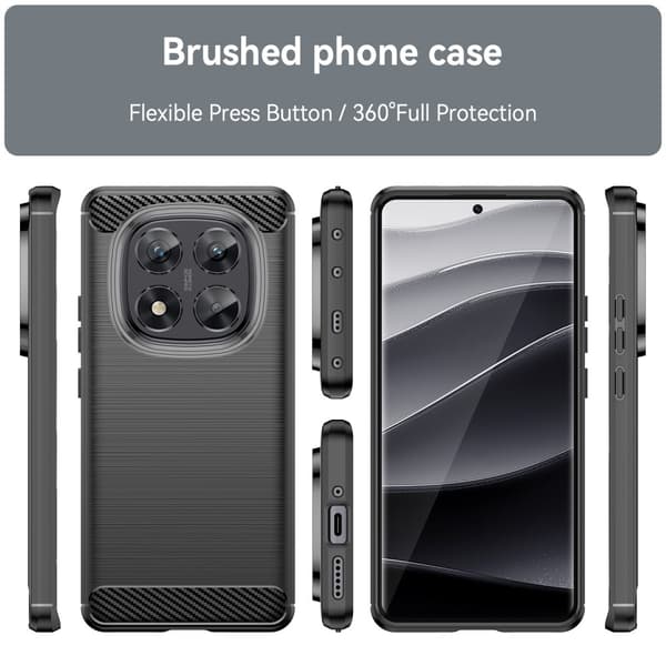 SKALO Xiaomi Redmi Note 14 Pro 5G Armor Carbon Cover