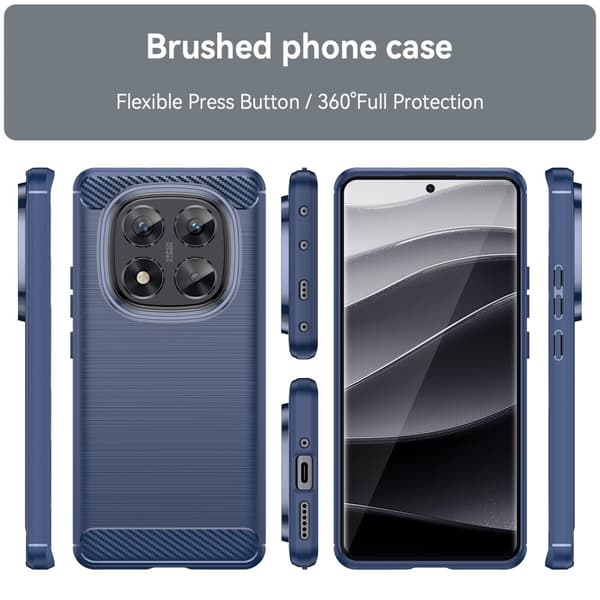 SKALO Xiaomi Redmi Note 14 Pro 5G Armor Carbon Cover