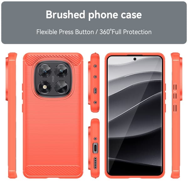 SKALO Xiaomi Redmi Note 14 Pro 5G Armor Carbon Cover