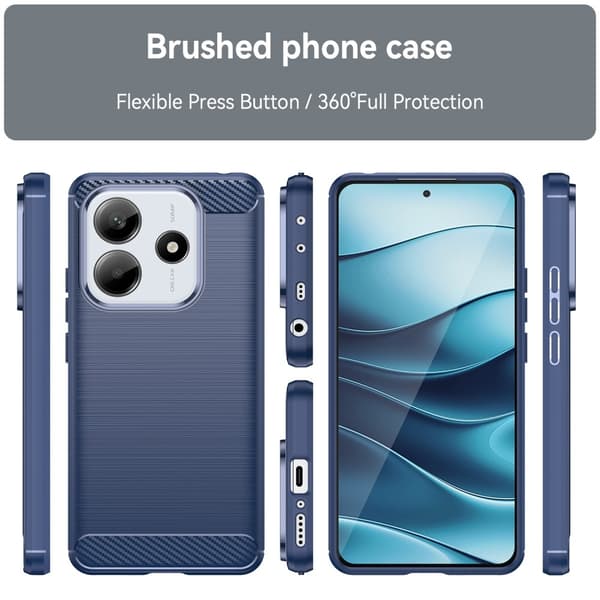 SKALO Xiaomi Redmi Note 14 5G Armor Carbon Cover