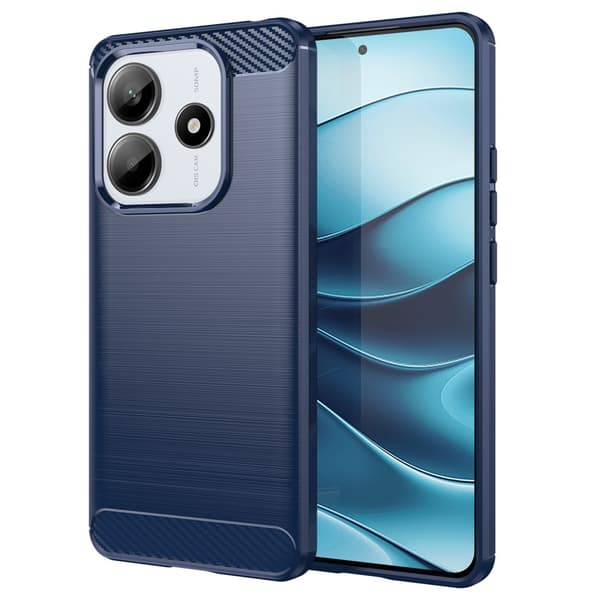 SKALO Xiaomi Redmi Note 14 5G Armor Carbon Cover Blå