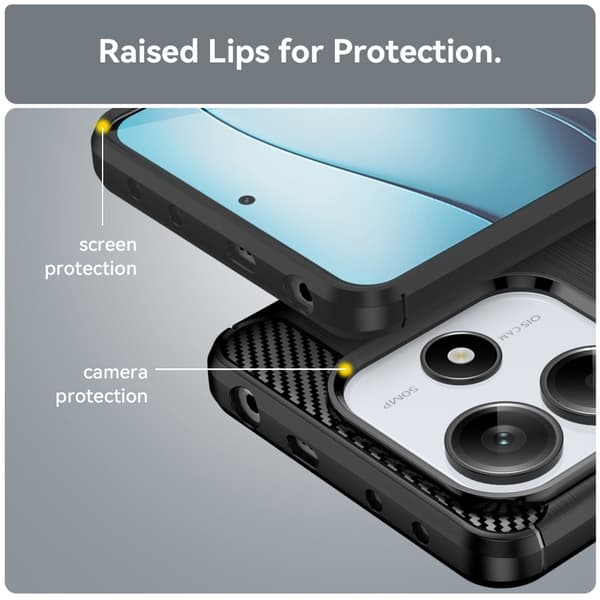 SKALO Xiaomi Redmi Note 14 5G Armor Carbon Cover