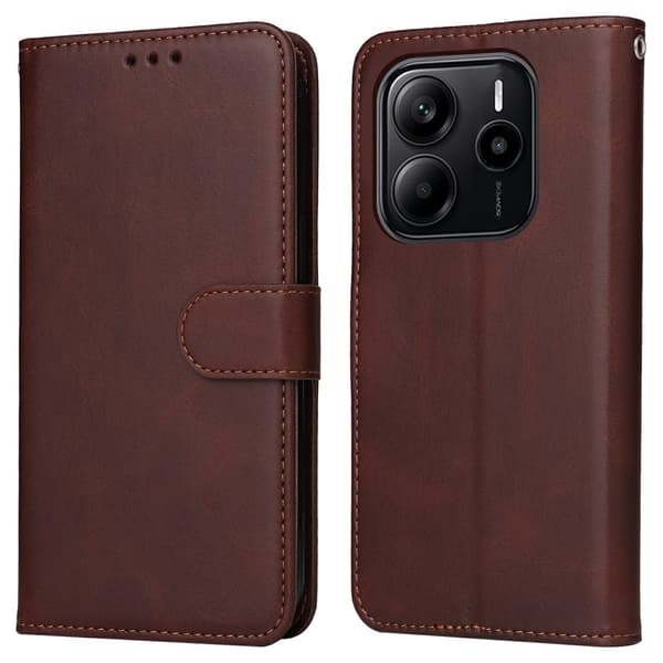 SKALO Xiaomi Redmi Note 14 4G PU-läder Plånboksfodral