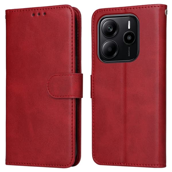 SKALO Xiaomi Redmi Note 14 4G PU-läder Plånboksfodral