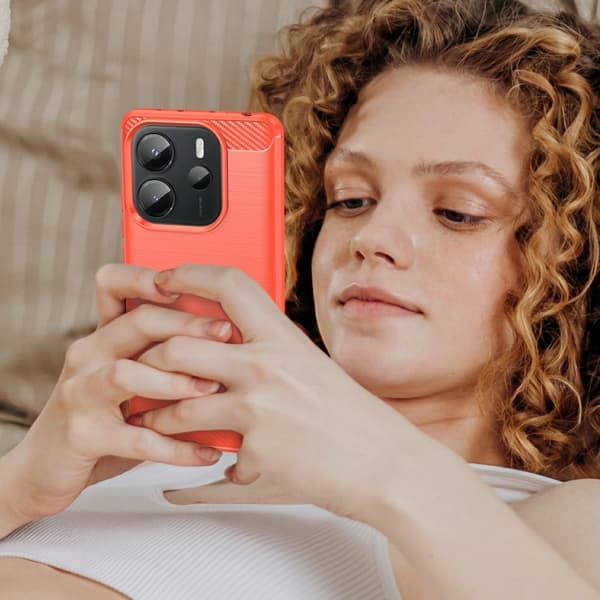 SKALO Xiaomi Redmi Note 14 4G Armor Carbon Cover