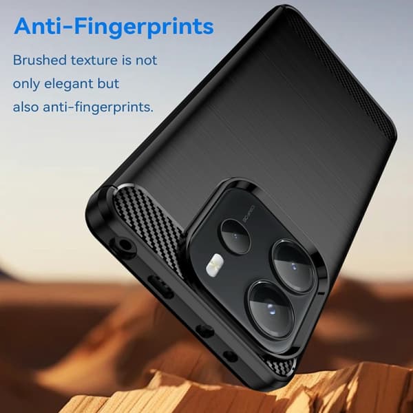 SKALO Xiaomi Redmi Note 14 4G Armor Carbon Cover