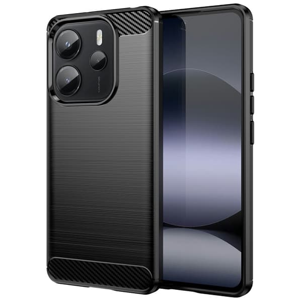SKALO Xiaomi Redmi Note 14 4G Armor Carbon Cover Sort