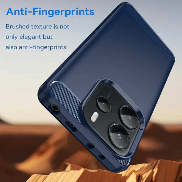 SKALO Xiaomi Redmi Note 14 4G Armor Carbon Cover