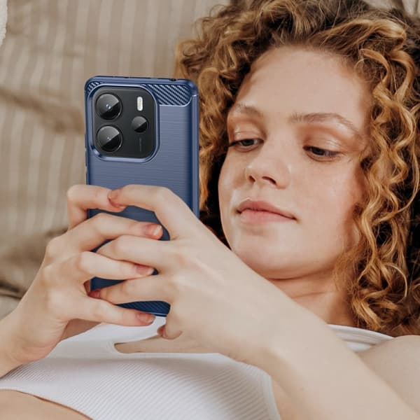 SKALO Xiaomi Redmi Note 14 4G Armor Carbon Cover