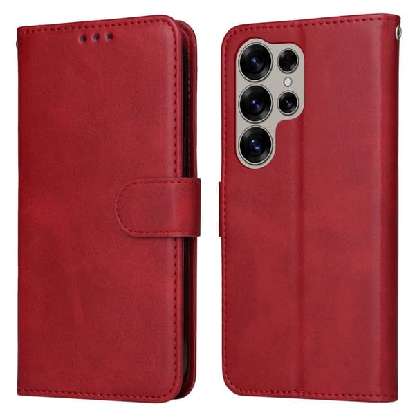 SKALO Samsung S25 Ultra PU-läder Plånboksfodral