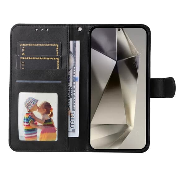 SKALO Samsung S25 Ultra PU-läder Plånboksfodral