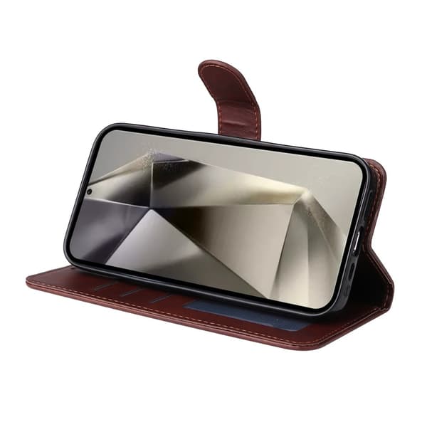 SKALO Samsung S25 Ultra PU-läder Plånboksfodral