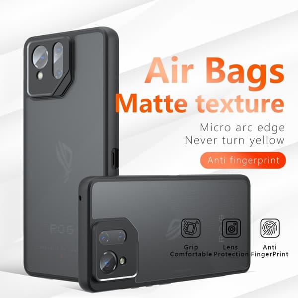 SKALO Asus ROG Phone 9 Pro 5G Skin-touch Hybrid Skal - Svart