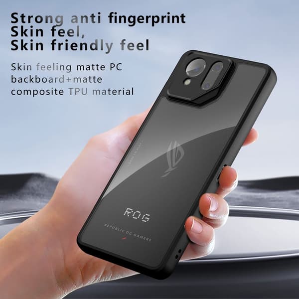SKALO Asus ROG Phone 9 Pro 5G Skin-touch Hybrid Skal - Svart