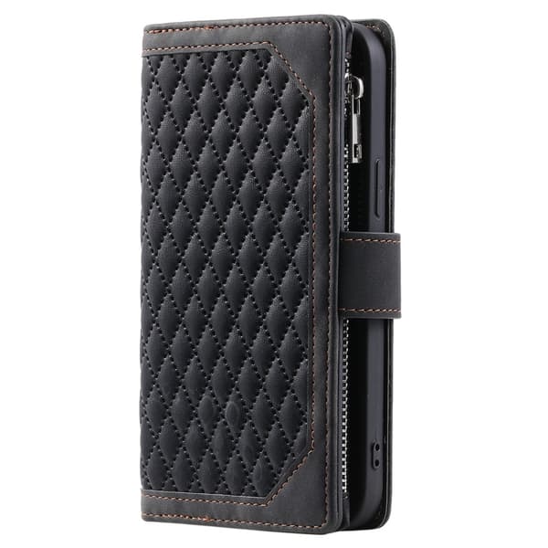 SKALO Xiaomi Redmi Note 14 Pro+ 5G Style 005 Big Wallet Quiltat Plånboksfodral - Svart