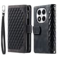 Miniatyrbild 1 av 7: SKALO Xiaomi Redmi Note 14 Pro+ 5G Style 005 Big Wallet Quiltat Plånboksfodral - Svart