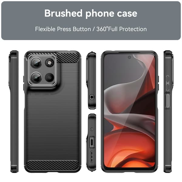 SKALO Motorola Moto G15 4G Armor Carbon Skal