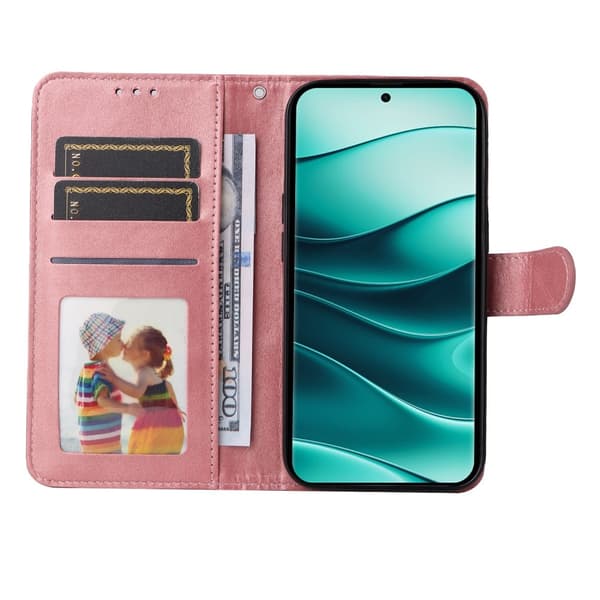 SKALO Xiaomi Redmi Note 14 Pro+ 5G PU-läder Plånboksfodral