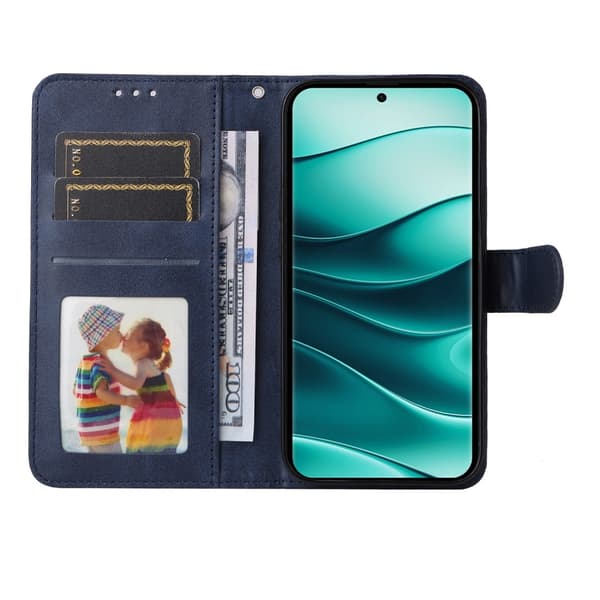 SKALO Xiaomi Redmi Note 14 Pro+ 5G PU-läder Plånboksfodral