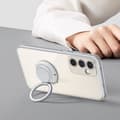 Miniatyrbild 4 av 4: Coque - Samsung - Galaxy S25 - Transparent - Ringstöd - Kompatibel med magnetiska fästen