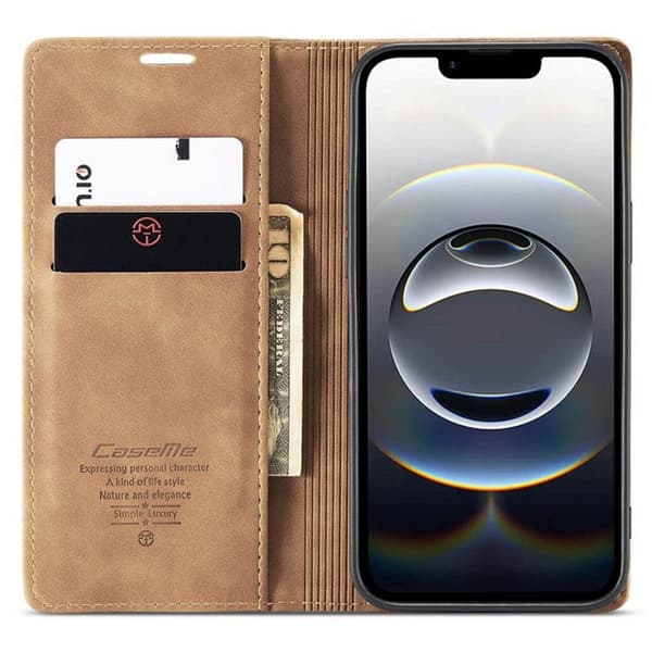 CaseMe mobilfodral 013 Apple iPhone 16e - Brun