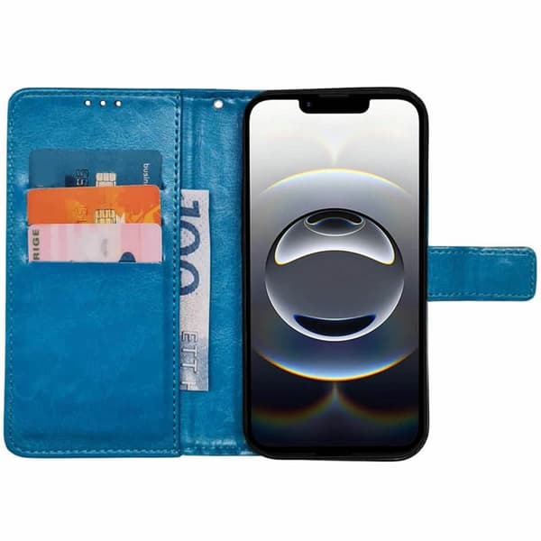 Plånboksfodral 3-kort Apple iPhone 16e - Ljusblå
