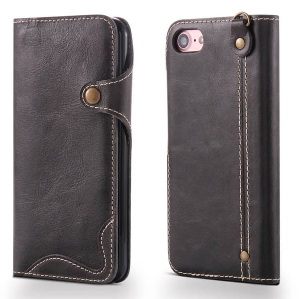 Denior mobilcover læder Apple iPhone 16e - Sort
