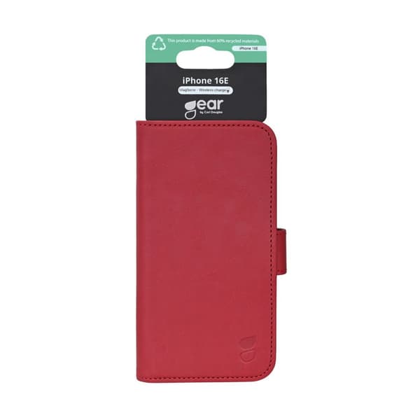 Gear iPhone 16e Kotelo 3 Korttitaskulla Musta