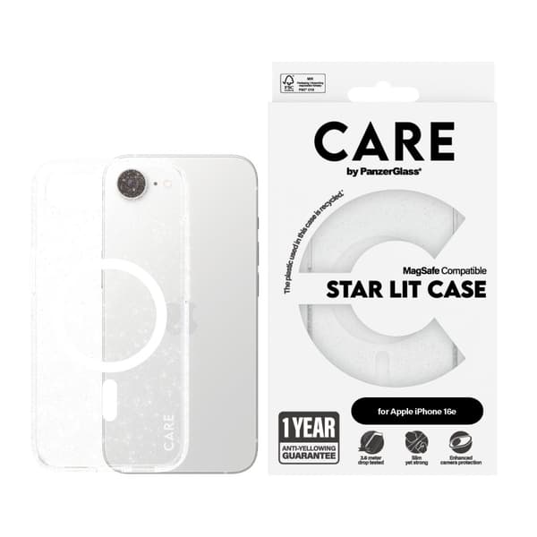 CARE by PanzerGlass iPhone 16e Cover Urban Combat MagSafe Star Lit