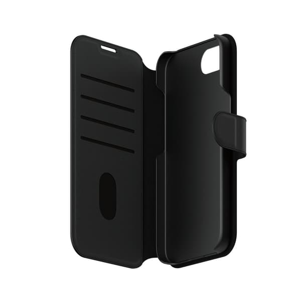 CARE by PanzerGlass iPhone 16e Kotelo Tango Two-in-One Wallet MagSafe Musta