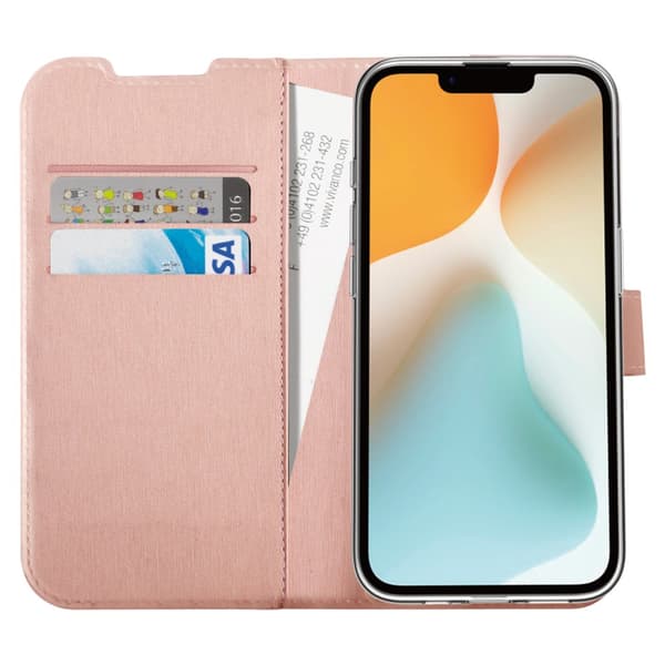 Vivanco iPhone 16e Etui Classic Wallet Rosegull