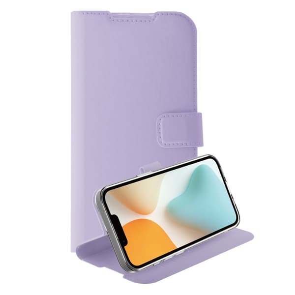 Vivanco iPhone 16e Etui Classic Wallet Lavendel