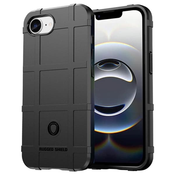 Rugged Shield cover Apple iPhone 16e - Sort
