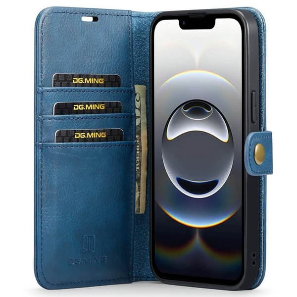 Lompakkokotelo DG-Ming 2i1 Apple iPhone 16e - Sininen