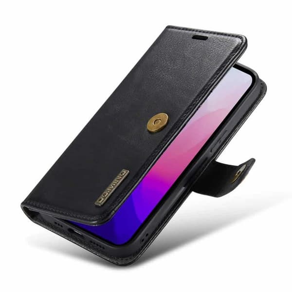 Lompakkokotelo DG-Ming 2i1 Apple iPhone 16e - Musta
