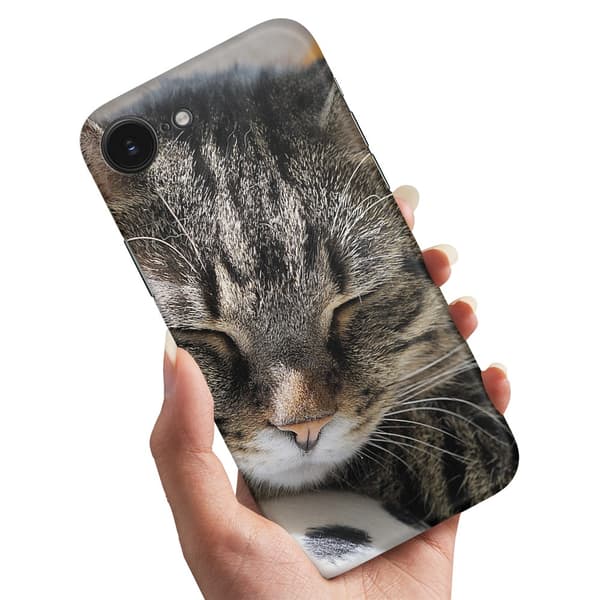 iPhone 16e - Cover/Mobilcover Sovende Kat