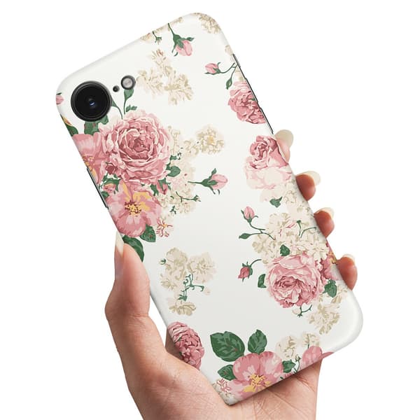 iPhone 16e - Cover/Mobilcover Retro Blomster