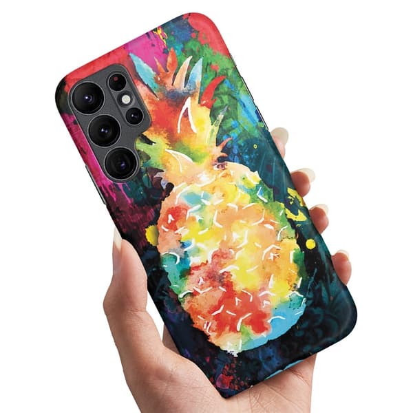 Samsung Galaxy S25 Ultra - Cover/Mobilcover Regnbue Ananas