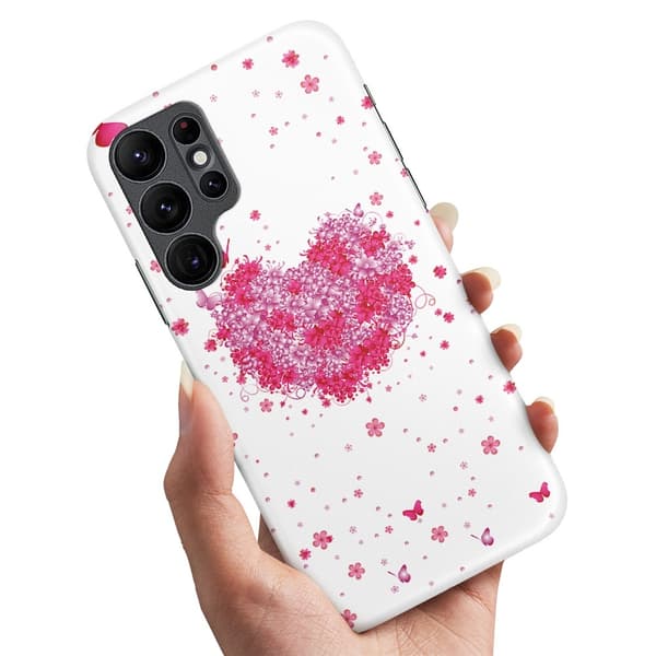 Samsung Galaxy S25 Ultra - Deksel/Mobildeksel Blomsterhjerte