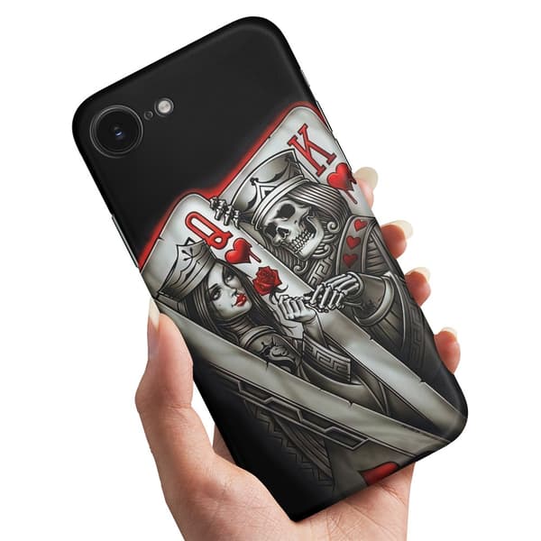 iPhone 16e - Cover/Mobilcover King Queen Kortspil