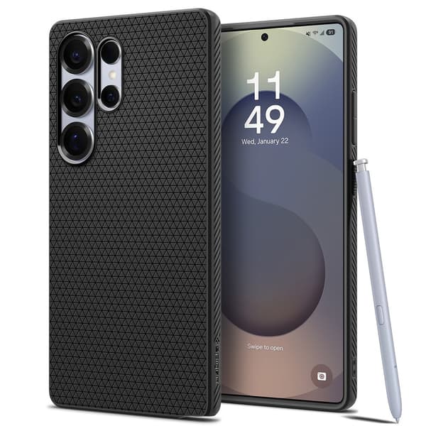 Spigen Samsung Galaxy S25 Ultra Kuori Liquid Air Matte Black