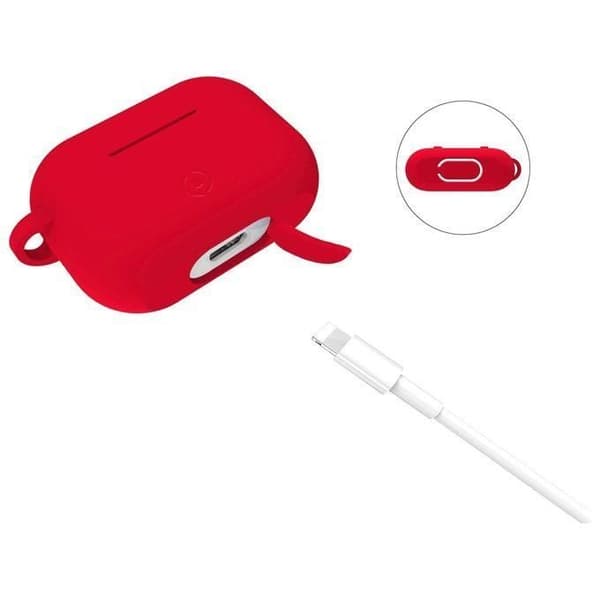 Silicone Case - AIRCASE - AirPods Pro - Röd - Soft-touch - Stötskydd