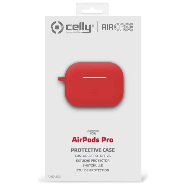 Silicone Case - AIRCASE - AirPods Pro - Röd - Soft-touch - Stötskydd