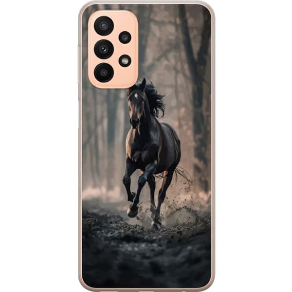 Samsung Galaxy A23 5G Gennemsigtig cover Løbende hest