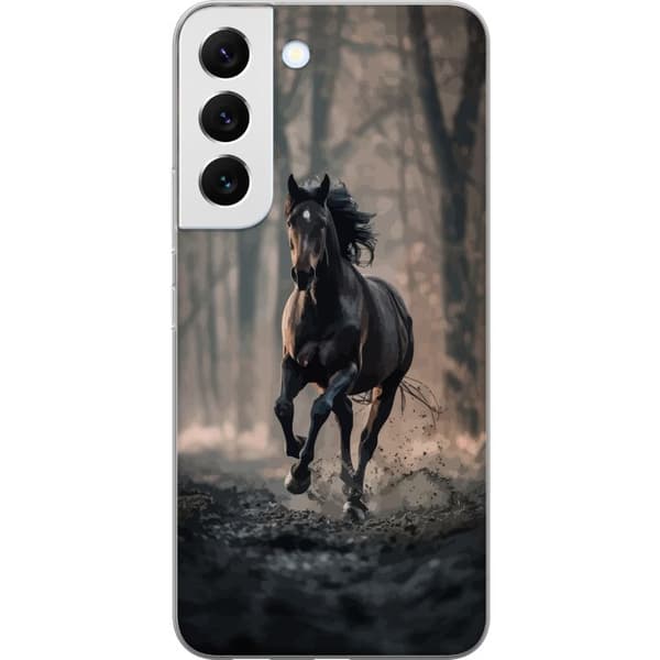Samsung Galaxy S22+ 5G Gennemsigtig cover Løbende hest