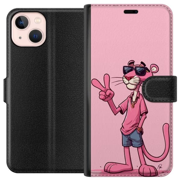 Apple iPhone 13 mini Lompakkokotelo Pink Panter Peace